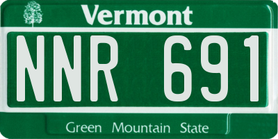 VT license plate NNR691
