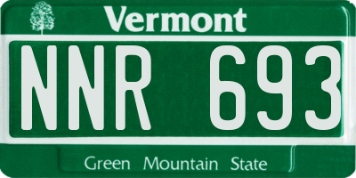 VT license plate NNR693