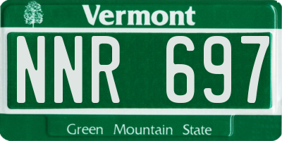 VT license plate NNR697