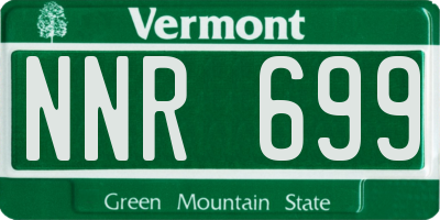 VT license plate NNR699
