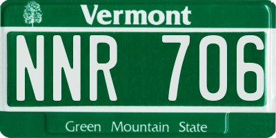 VT license plate NNR706