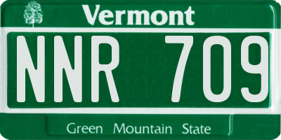 VT license plate NNR709