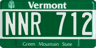 VT license plate NNR712