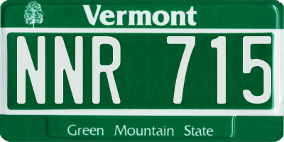 VT license plate NNR715