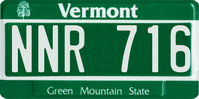 VT license plate NNR716