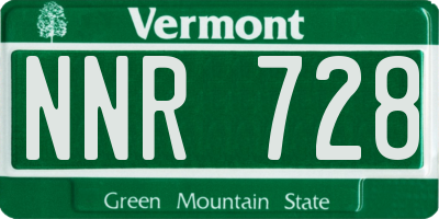 VT license plate NNR728