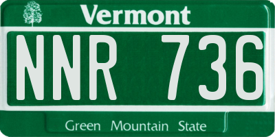 VT license plate NNR736