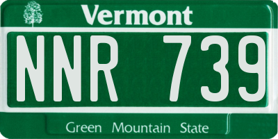 VT license plate NNR739