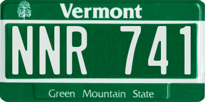 VT license plate NNR741