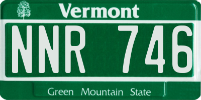 VT license plate NNR746