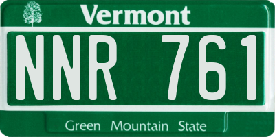 VT license plate NNR761