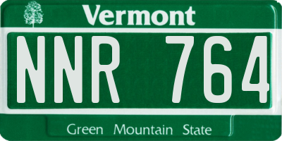 VT license plate NNR764