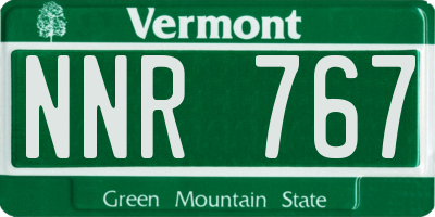 VT license plate NNR767