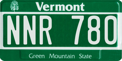VT license plate NNR780