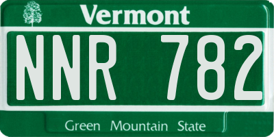 VT license plate NNR782