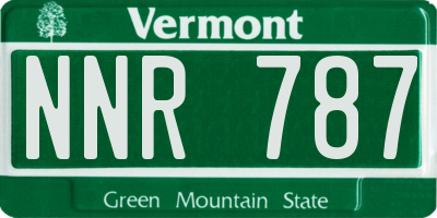 VT license plate NNR787