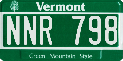 VT license plate NNR798