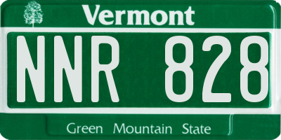 VT license plate NNR828
