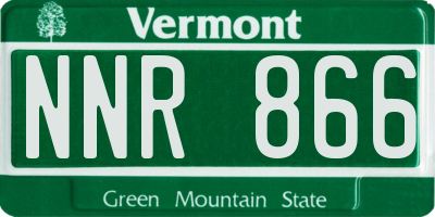 VT license plate NNR866