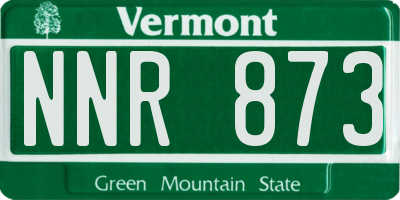 VT license plate NNR873