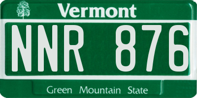 VT license plate NNR876