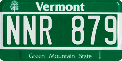 VT license plate NNR879