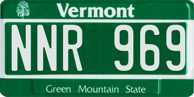 VT license plate NNR969