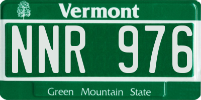 VT license plate NNR976