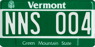 VT license plate NNS004