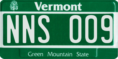 VT license plate NNS009