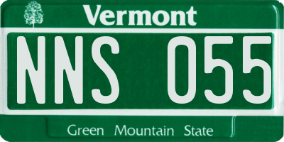 VT license plate NNS055