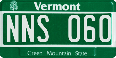 VT license plate NNS060