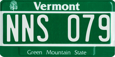 VT license plate NNS079