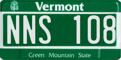 VT license plate NNS108