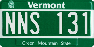VT license plate NNS131