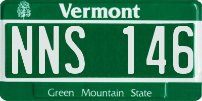 VT license plate NNS146