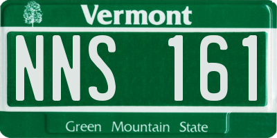 VT license plate NNS161