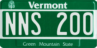 VT license plate NNS200