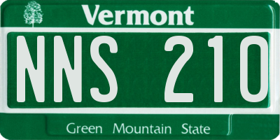 VT license plate NNS210