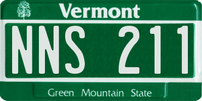 VT license plate NNS211