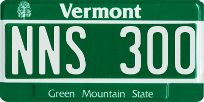 VT license plate NNS300
