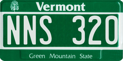 VT license plate NNS320
