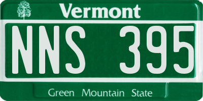 VT license plate NNS395