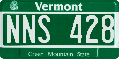 VT license plate NNS428