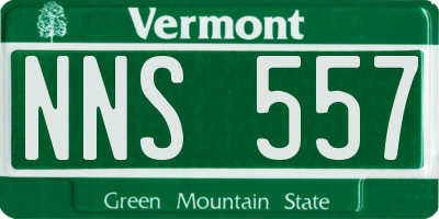 VT license plate NNS557