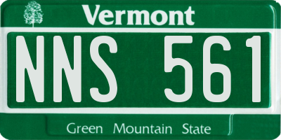 VT license plate NNS561
