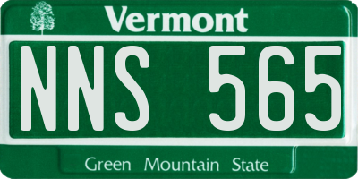 VT license plate NNS565