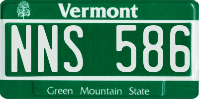 VT license plate NNS586