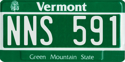 VT license plate NNS591