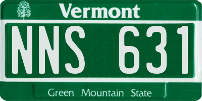 VT license plate NNS631